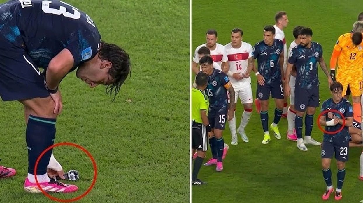 Botërori sjell një tjetër moment viral, futbollisti paraguajan luajti me orën e gjyqtarit në dorë