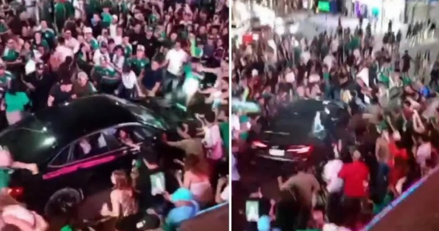Pamje të rënda nga Meksika  vetura godet turmën gjatë festës pas fitores ndaj Çekisë