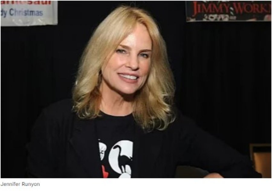 Vdes aktorja Jennifer Runyon  e njohur për  Ghostbusters  dhe  Charles in Charge 