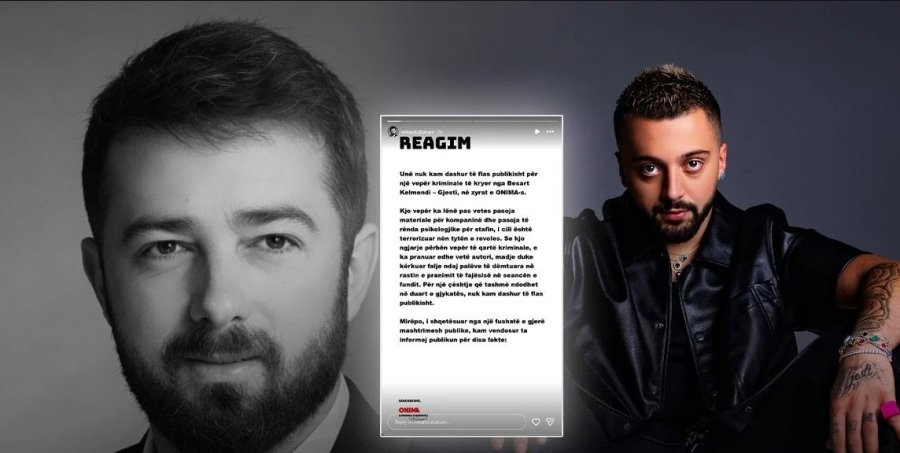 Pronari i  Onima  s paralajmëron publikimin e videove dhe provave