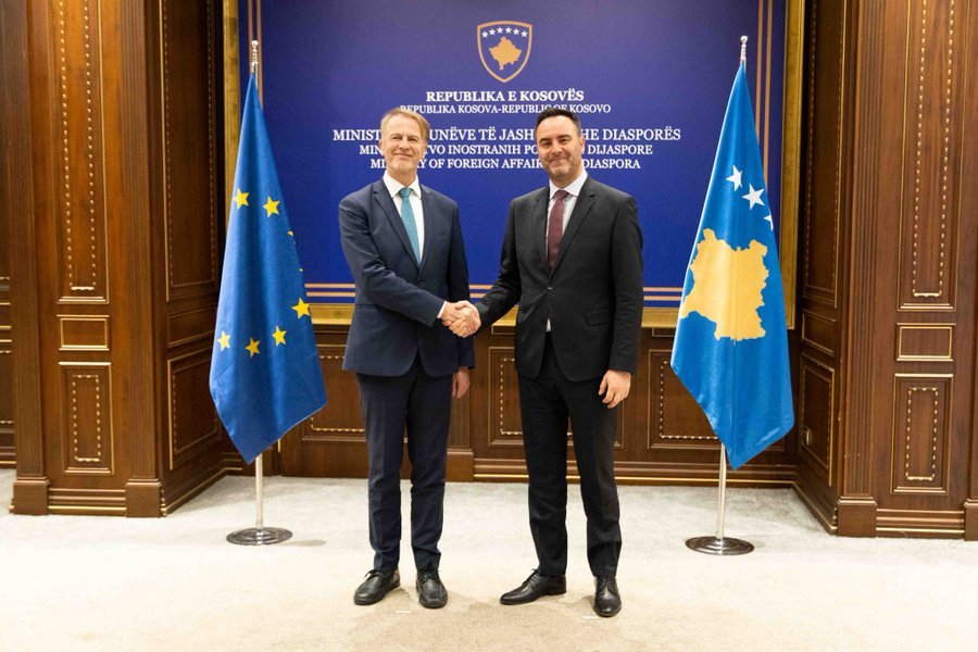 Ambasadori i BE-së, Aivo Orav ka zhvilluar takim lamtumirës me Konjufcën