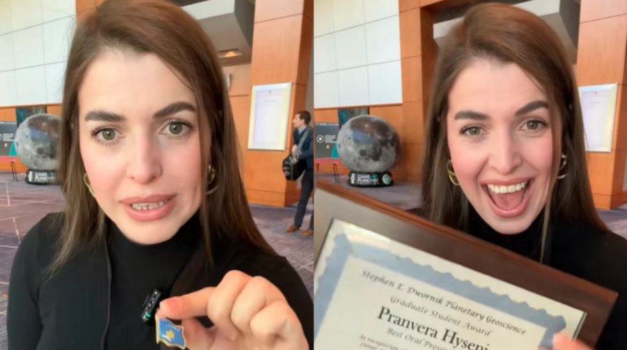 Mes dy mijë shkencëtarëve, kosovarja Pranvera Hyseni fiton çmimin kryesor në konferencën më të madhe për shkenca planetare