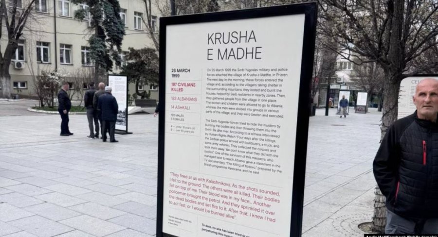 Gjithë diskutimet për ekspozitën për masakrat në Kosovë në kohën e luftës