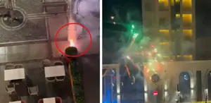 Mediat turke ankohen se tifozët kosovarë kanë ndezur fishekzjarrë pranë hotelit të Kombëtares së Turqisë