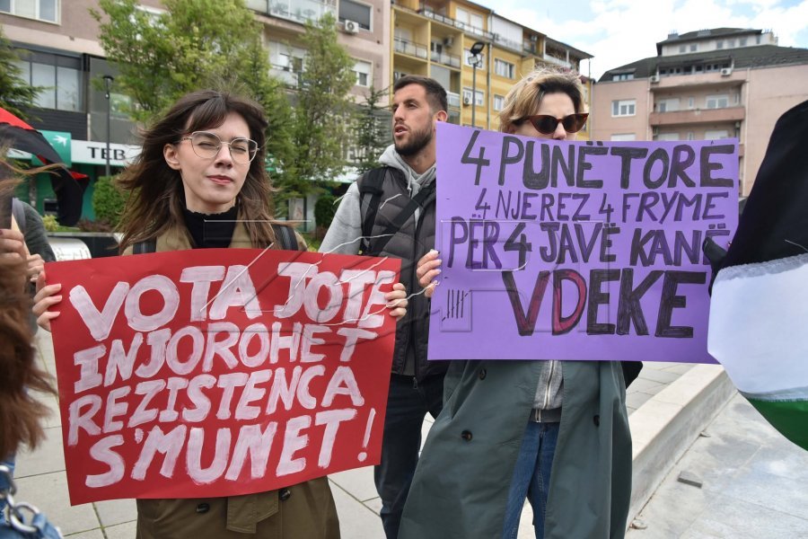 “Kur punëtori bjen, inspektori flen” - Asambleja Anti-Kapitaliste proteston për 1 Maj