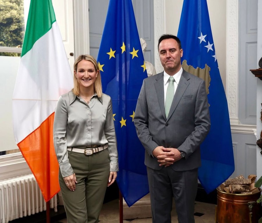 Konjufca në Irlandë kërkon mbështetje për aplikimin e Kosovës për anëtarësim në BE