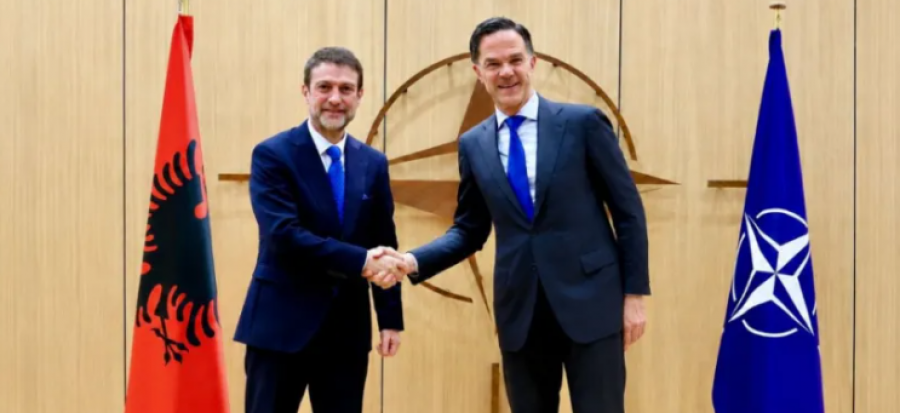Hoxha takohet me Rutten  NATO ja më e rëndësishme se kurrë  Shqipëria aleate e besueshme