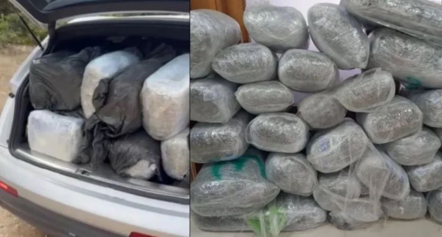 Kapen 167 kilogramë marihuanë në kufirin Greqi Shqipëri  në pranga një shqiptar
