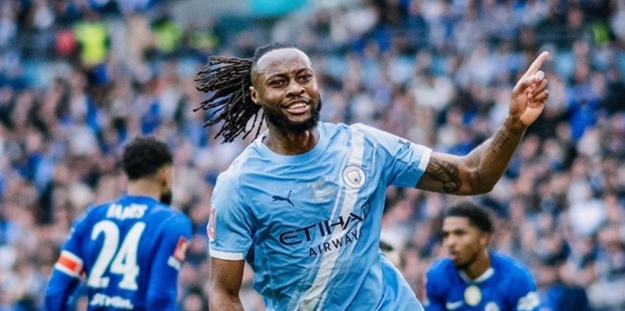 Antoine Semenyo bën heroin me gol me thembër, Man City e fiton FA Cup