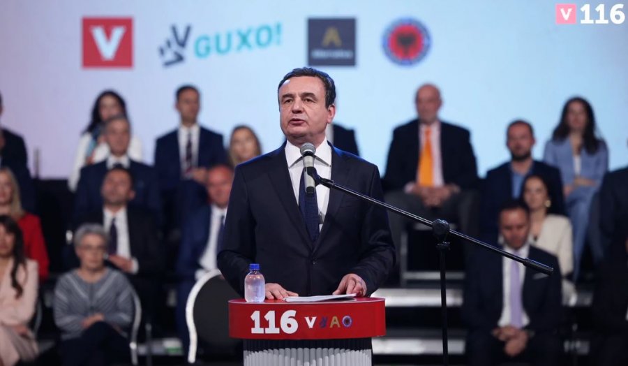 Kurti prezanton listën e LVV së për zgjedhjet e 7 qershorit