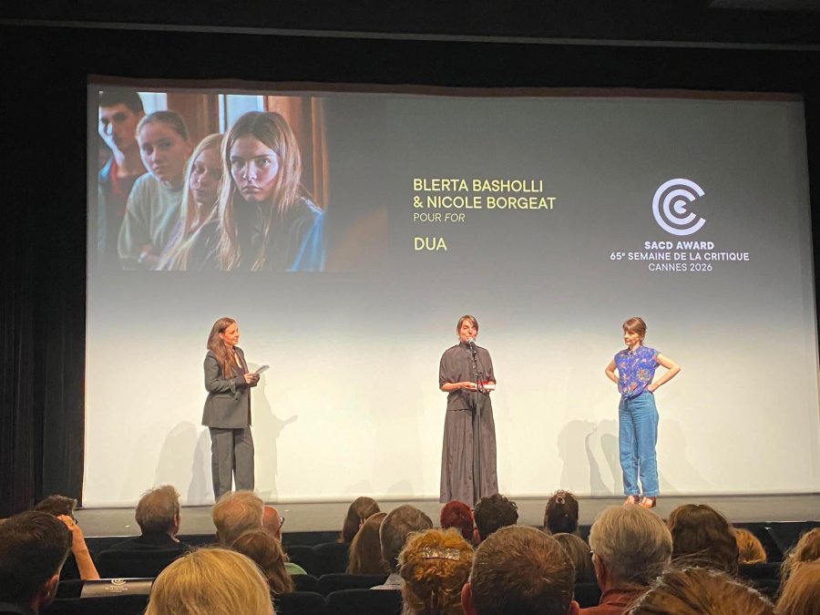 Ambasada e Francës uron regjisoren kosovare dhe ekipin e filmit  Dua  që fitoi çmim në Festivalin e Kanës  Sukses i madh
