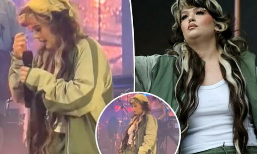 Lola Young rrëzohet në mes të një shfaqjeje  video 
