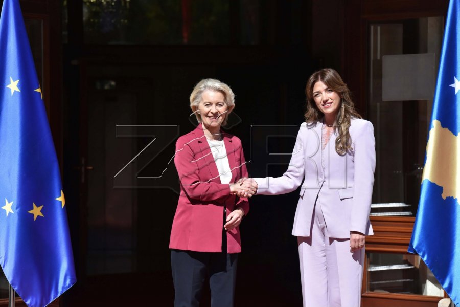 Von der Leyen nis vizitën në Kosovë  pritet nga Haxhiu