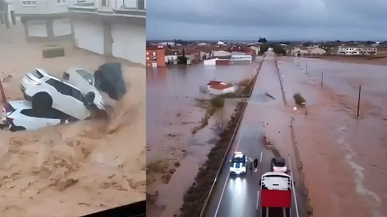 Alarm i kuq në Spanjë  reshjet shkaktojnë përmbytje masive  video 