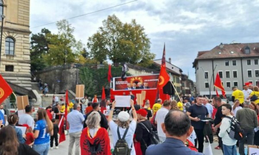 “Jo në emrin tim”, foto nga protestat në Gjermani, Zvicër e Suedi kundër dënimit të ish-krerëve të UÇK-së
