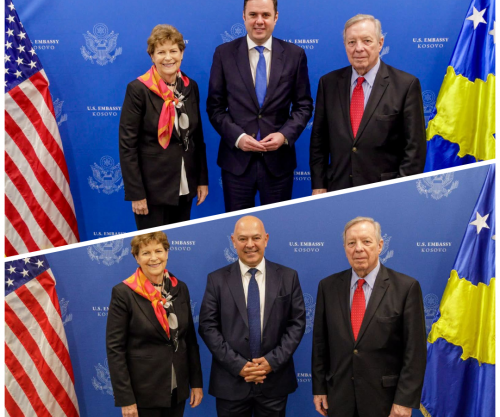 Abdixhiku dhe Gjini takojnë senatorët amerikanë, flasin për dialogun strategjik dhe anëtarësimin në NATO