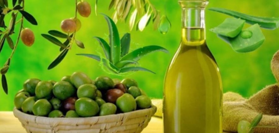 Vaj ulliri dhe Aloe Vera  për një lëkurë të shkëlqyer dhe me elasticitet