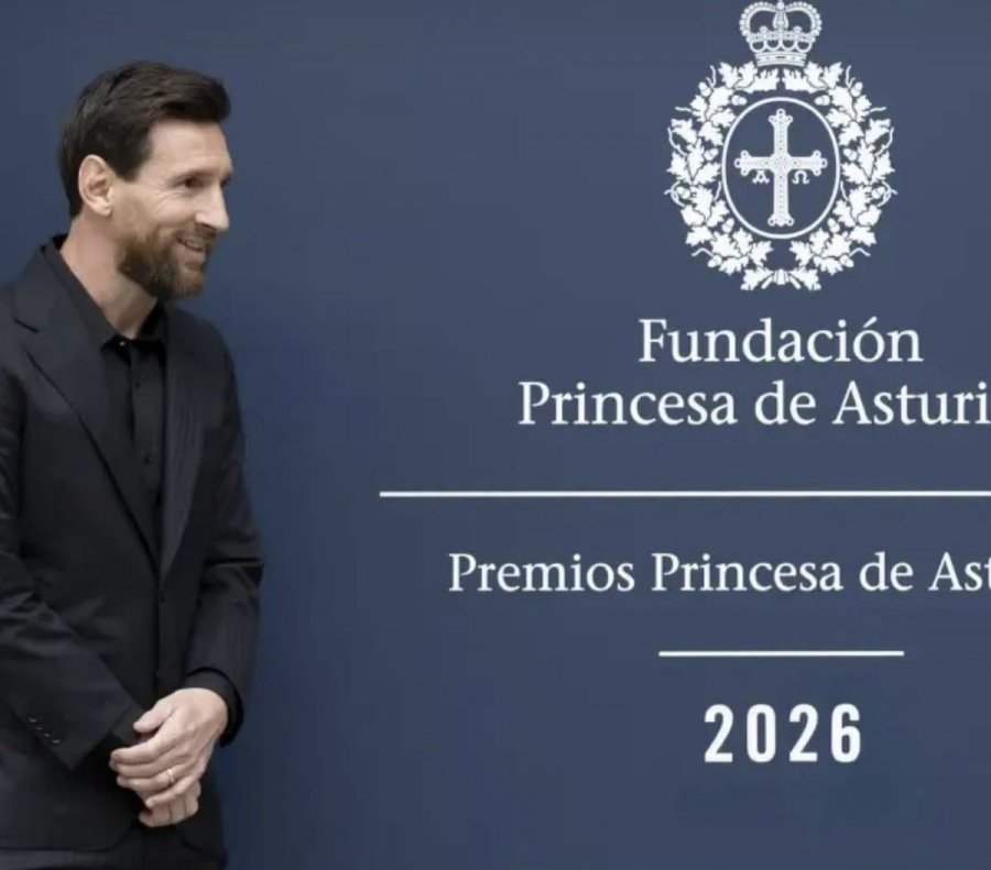 Messi hyn në histori, bëhet futbollisti i parë që e fiton i vetëm çmimin Princesha e Asturias
