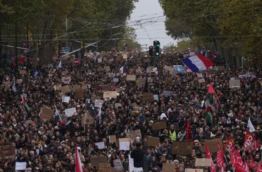 Mbi 400 mijë persona protestuan në mbarë Francën, 1 mijë të arrestuar