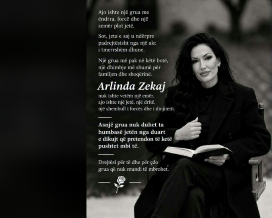 Pas vdekjes së Arlindës  këngëtarja dhe humanistja Antigona Bajrami prek me mesazhin e saj