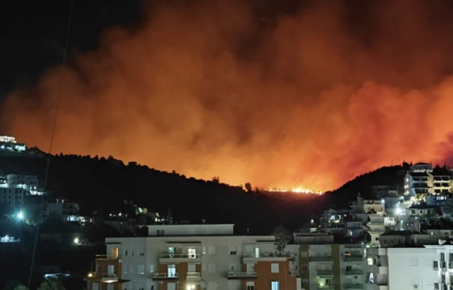Himara përfshihet nga zjarret  banorëve u kërkohet të largohen nga shtëpitë