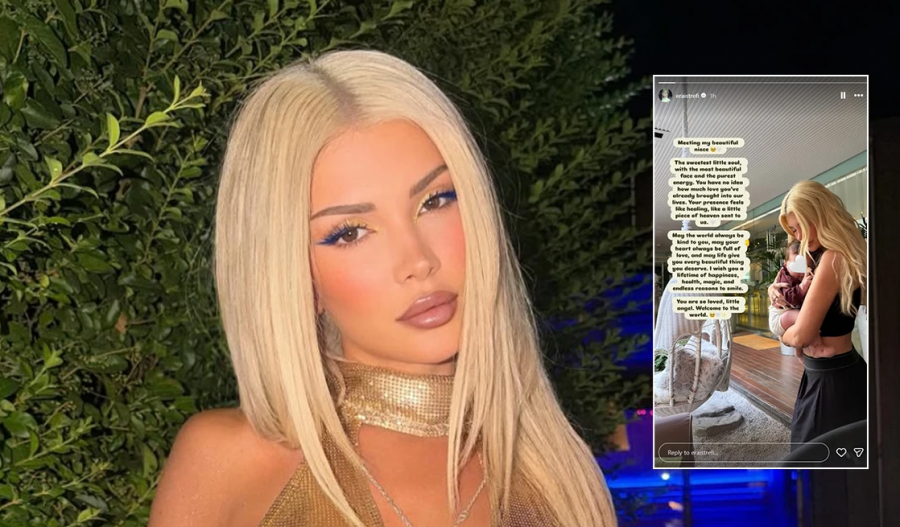 Era Istrefi bëhet përsëri teze  ndan momentin e ëmbël me mbesën