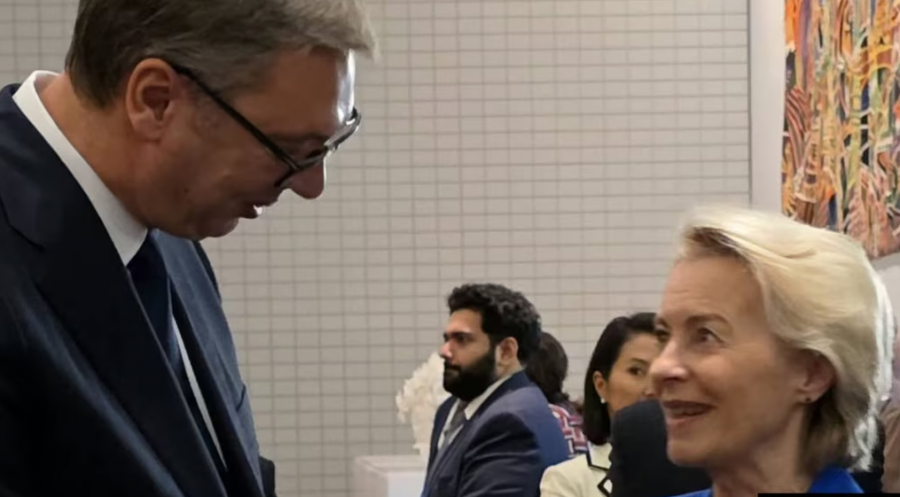 KE ja thotë se takimi von der Leyen Vuçiq ishte  spontan dhe i shkurtër 