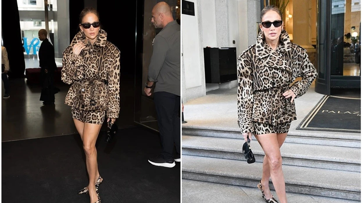 Jennifer Lopez tërheq vëmendjen në Javën e Modës në Milano me paraqitjen e saj elegante