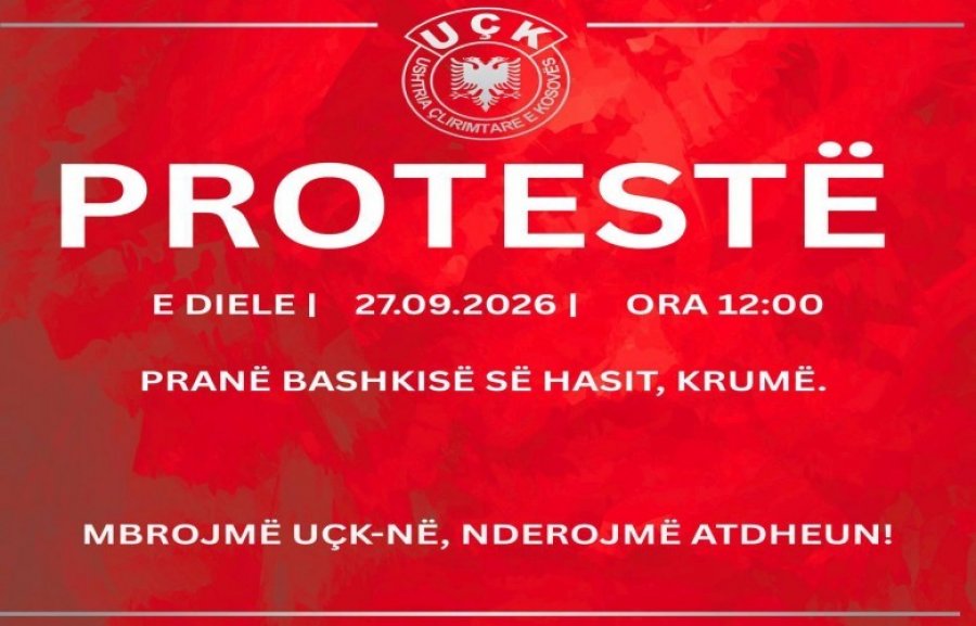 Protestë në Krumë të Hasit në mbështetje të UÇK së