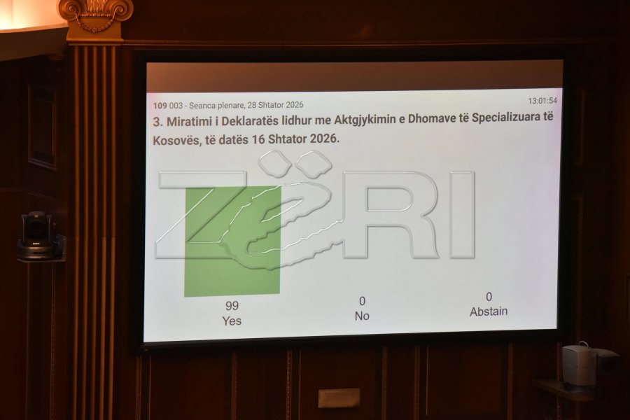 Kuvendi miraton Deklaratën për aktgjykimin ndaj ish-krerëve të UÇK-së